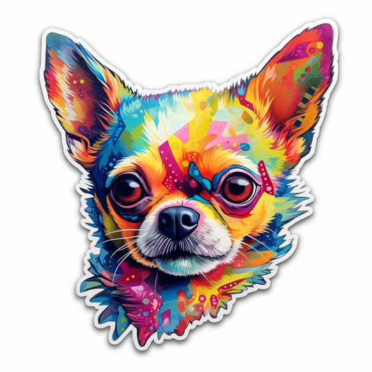 Chihuahua Dog Vinyl Decal Sticker for Car, Laptop, Tumbler and more # 003699