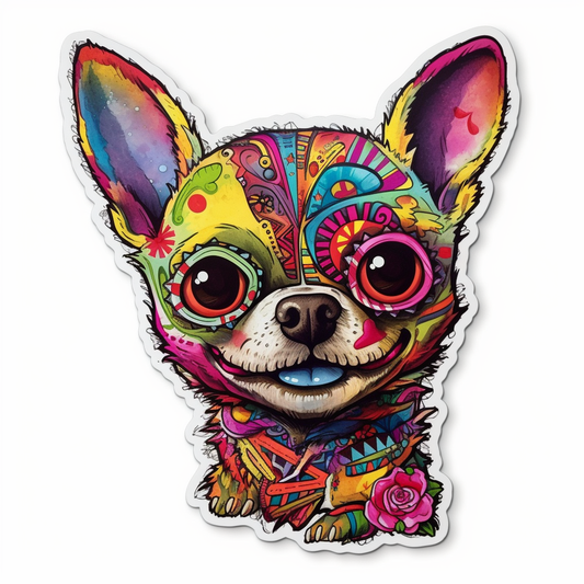 Chihuahua Dog Vinyl Decal Sticker for Car, Laptop, Tumbler and more # 003683