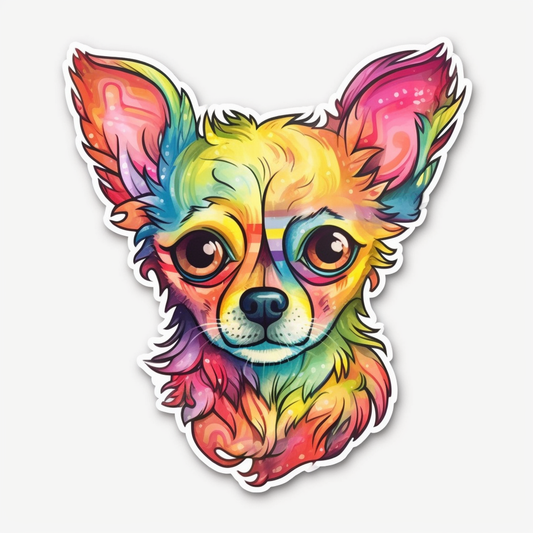 Chihuahua Dog Vinyl Decal Sticker for Car, Laptop, Tumbler and more # 003682