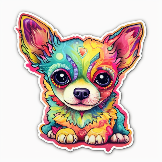 Chihuahua Dog Vinyl Decal Sticker for Car, Laptop, Tumbler and more # 003677