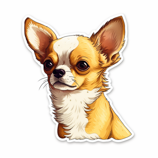 Chihuahua Dog Vinyl Decal Sticker for Car, Laptop, Tumbler and more # 003705
