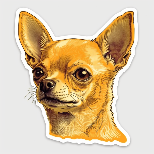 Chihuahua Dog Vinyl Decal Sticker for Car, Laptop, Tumbler and more # 003692