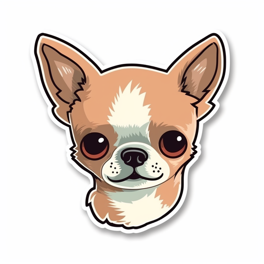 Chihuahua Dog Vinyl Decal Sticker for Car, Laptop, Tumbler and more # 003694