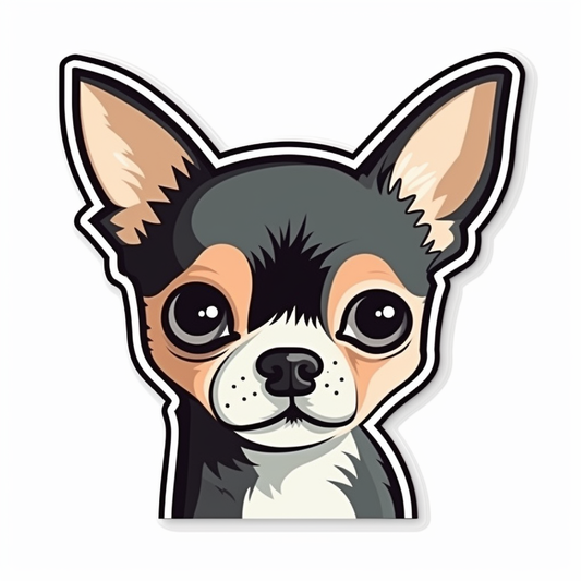 Chihuahua Dog Vinyl Decal Sticker for Car, Laptop, Tumbler and more # 003693