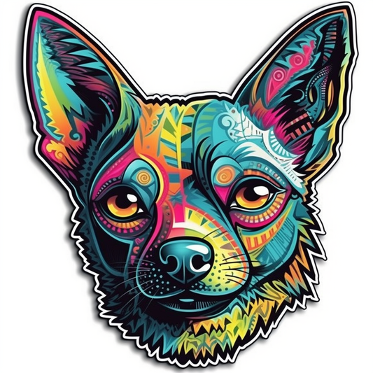 Chihuahua Dog Vinyl Decal Sticker for Car, Laptop, Tumbler and more # 003704