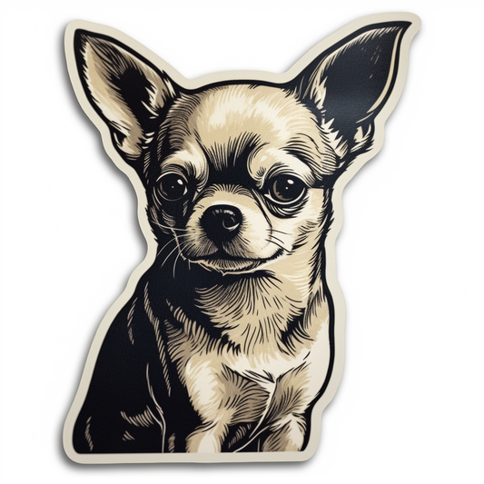 Chihuahua Dog Vinyl Decal Sticker for Car, Laptop, Tumbler and more # 003707