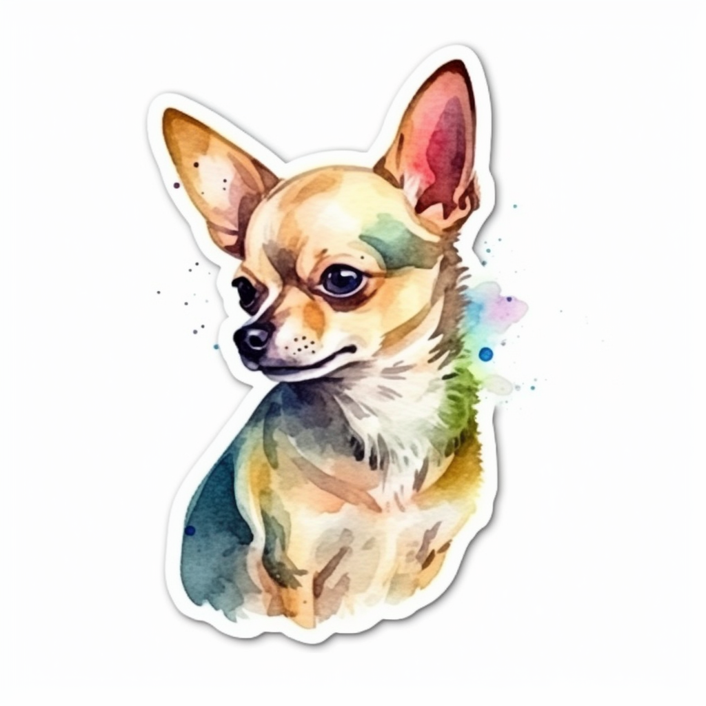 Chihuahua Dog Vinyl Decal Sticker for Car, Laptop, Tumbler and more # 003709