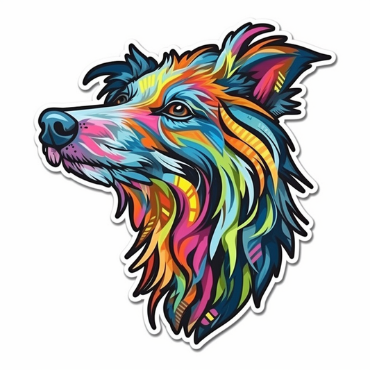 Shetland Sheepdog Dog Vinyl Decal Sticker for Car, Laptop, Tumbler and more # 007271
