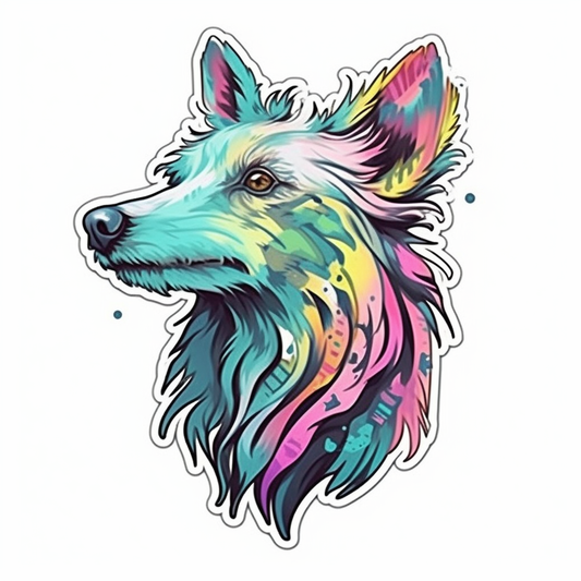 Shetland Sheepdog Dog Vinyl Decal Sticker for Car, Laptop, Tumbler and more # 007295