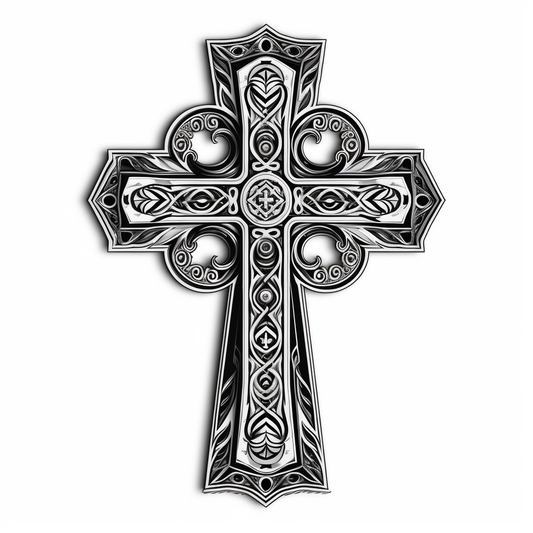 Christian Cross Vinyl Decal Sticker for Car, Laptop, Tumbler and more # 007833