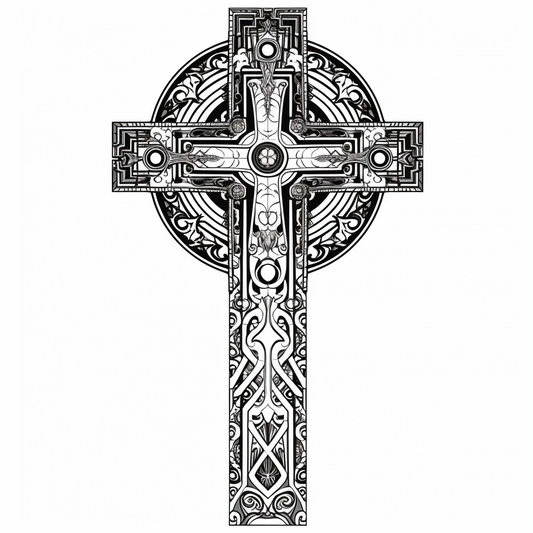 Christian Cross Vinyl Decal Sticker for Car, Laptop, Tumbler and more # 007832