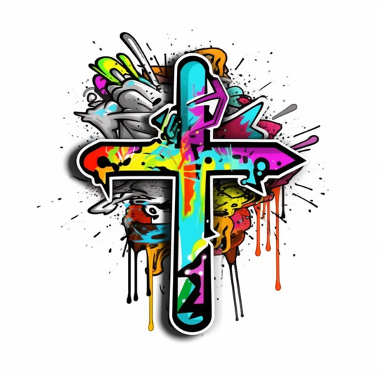 Christian Cross Vinyl Decal Sticker for Car, Laptop, Tumbler and more # 007884