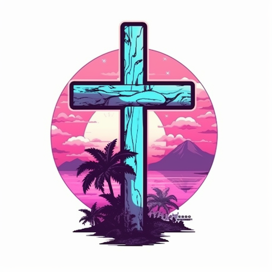 Christian Cross Vinyl Decal Sticker for Car, Laptop, Tumbler and more # 007839