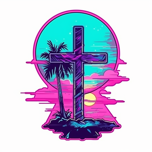 Christian Cross Vinyl Decal Sticker for Car, Laptop, Tumbler and more # 007842