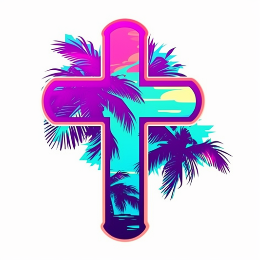 Christian Cross Vinyl Decal Sticker for Car, Laptop, Tumbler and more # 007844