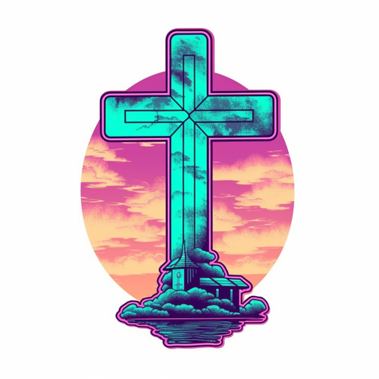Christian Cross Vinyl Decal Sticker for Car, Laptop, Tumbler and more # 007855