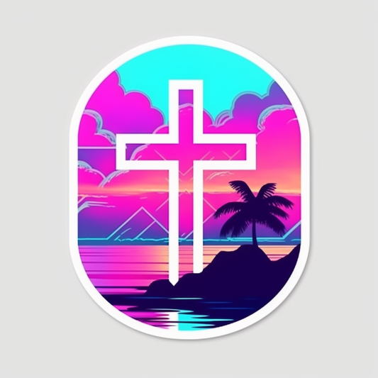 Christian Cross Vinyl Decal Sticker for Car, Laptop, Tumbler and more # 007836