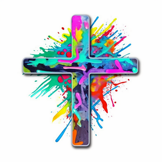 Christian Cross Vinyl Decal Sticker for Car, Laptop, Tumbler and more # 007866