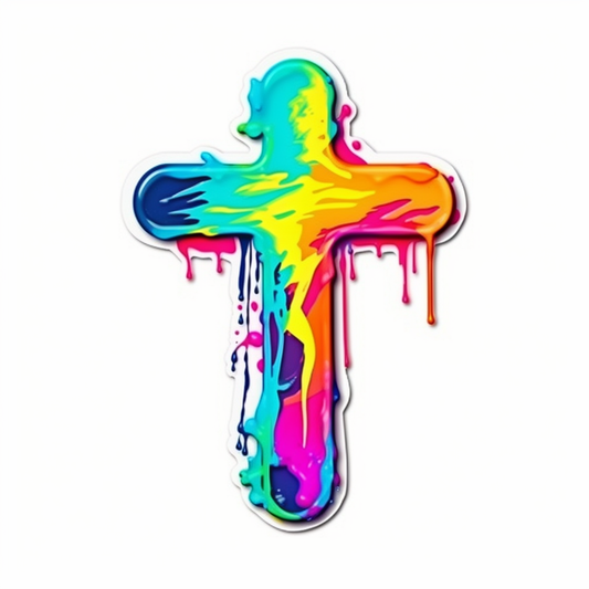 Christian Cross Vinyl Decal Sticker for Car, Laptop, Tumbler and more # 007829