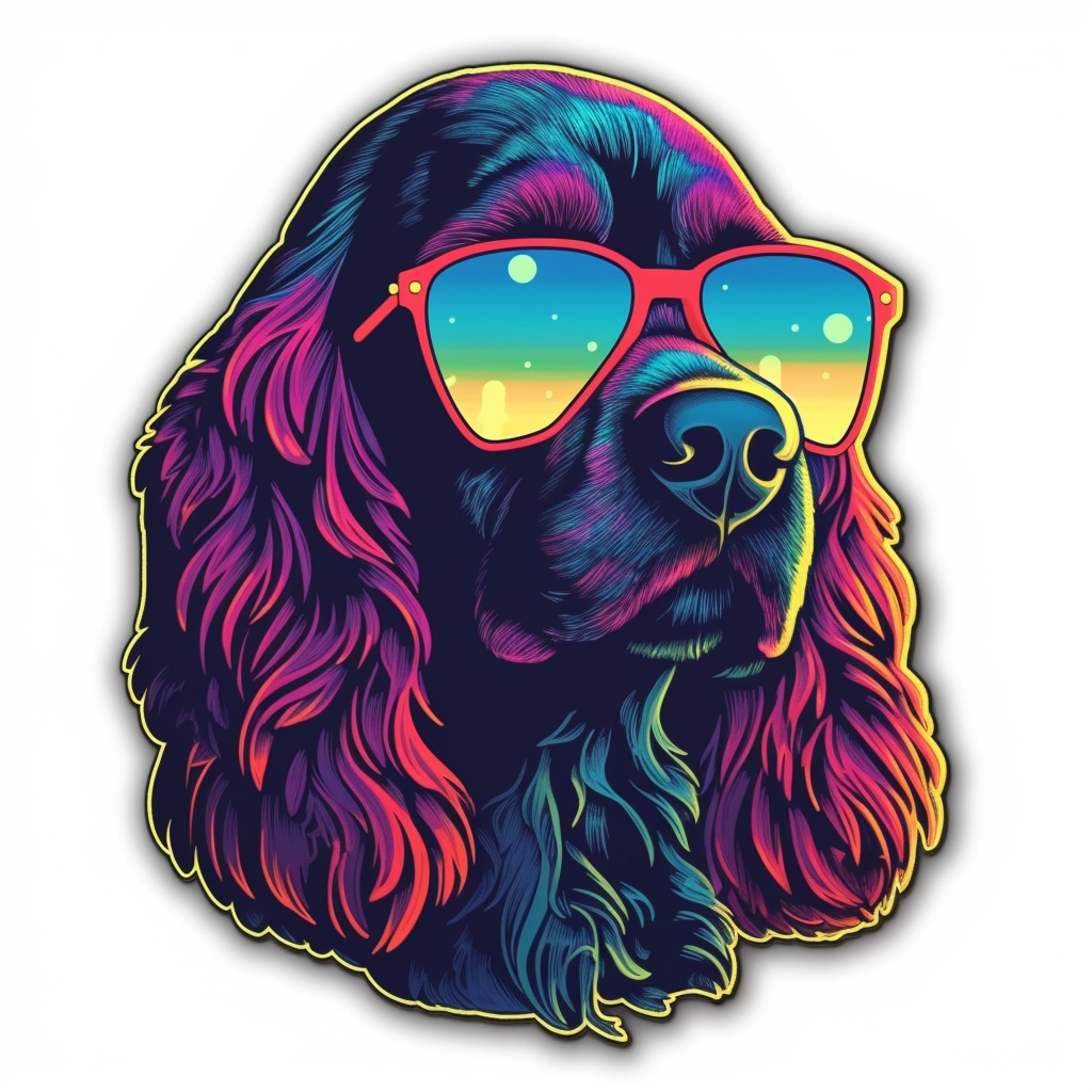 Cocker Spaniel Dog Vinyl Decal Sticker for Car, Laptop, Tumbler and more # 004110