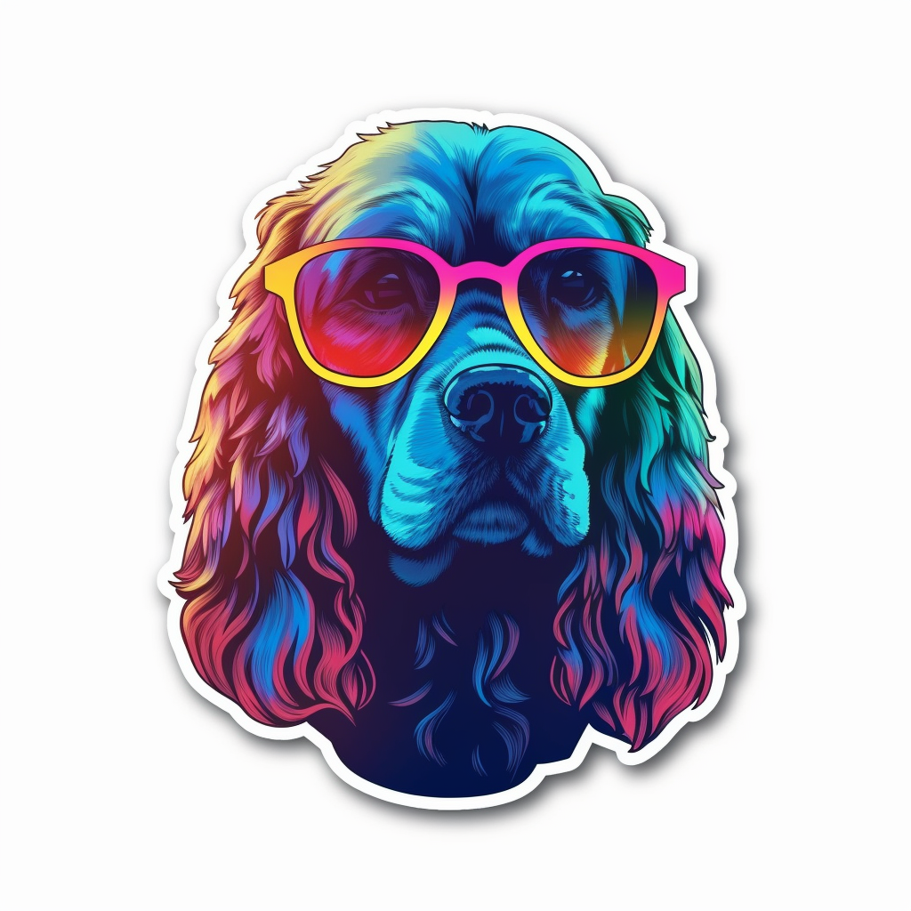 Cocker Spaniel Dog Vinyl Decal Sticker for Car, Laptop, Tumbler and more # 004106