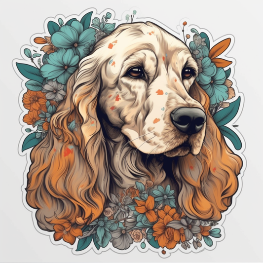 Cocker Spaniel Dog Vinyl Decal Sticker for Car, Laptop, Tumbler and more # 004119
