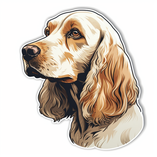 Cocker Spaniel Dog Vinyl Decal Sticker for Car, Laptop, Tumbler and more # 007183