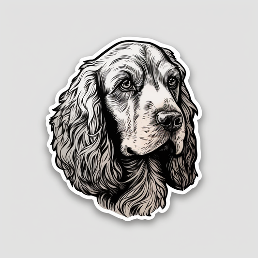 Cocker Spaniel Dog Vinyl Decal Sticker for Car, Laptop, Tumbler and more # 007195