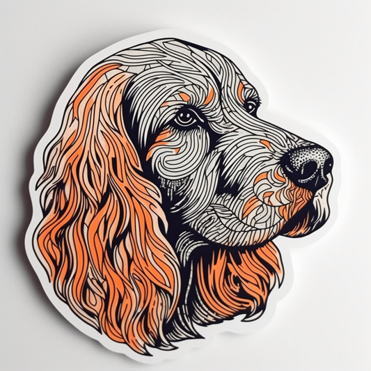 Cocker Spaniel Dog Vinyl Decal Sticker for Car, Laptop, Tumbler and more # 007192