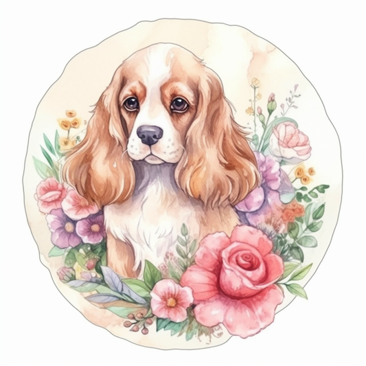 Cocker Spaniel Dog Vinyl Decal Sticker for Car, Laptop, Tumbler and more # 007194
