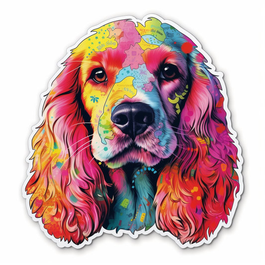 Cocker Spaniel Dog Vinyl Decal Sticker for Car, Laptop, Tumbler and more # 004129