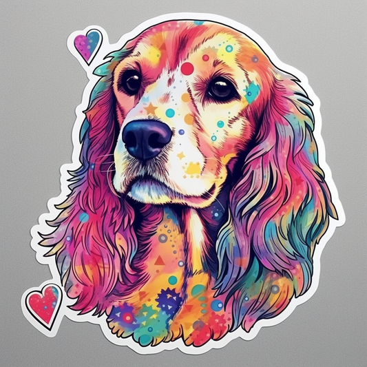 Cocker Spaniel Dog Vinyl Decal Sticker for Car, Laptop, Tumbler and more # 004144