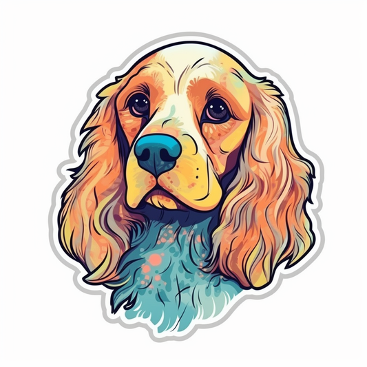 Cocker Spaniel Dog Vinyl Decal Sticker for Car, Laptop, Tumbler and more # 004130