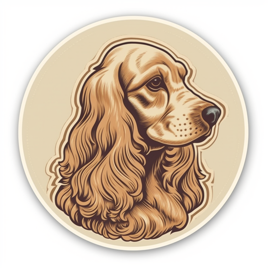 Cocker Spaniel Dog Vinyl Decal Sticker for Car, Laptop, Tumbler and more # 004113