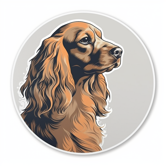 Cocker Spaniel Dog Vinyl Decal Sticker for Car, Laptop, Tumbler and more # 004120