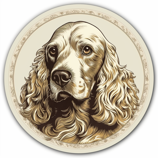 Cocker Spaniel Dog Vinyl Decal Sticker for Car, Laptop, Tumbler and more # 004109
