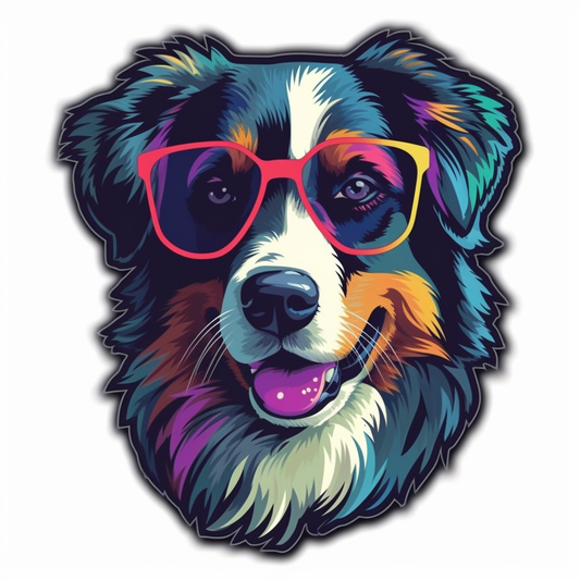 Australian Shepherd Dog Vinyl Decal Sticker for Car, Laptop, Tumbler and more # 003633