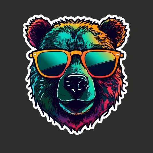 Bear Vinyl Decal Sticker for Car, Laptop, Tumbler and more # 00529