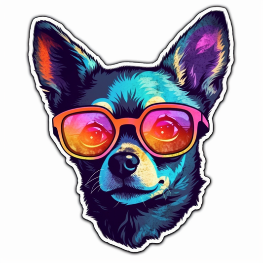 Chihuahua Dog Vinyl Decal Sticker for Car, Laptop, Tumbler and more # 003717