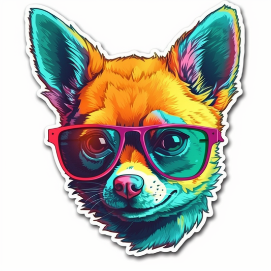 Chihuahua Dog Vinyl Decal Sticker for Car, Laptop, Tumbler and more # 003716