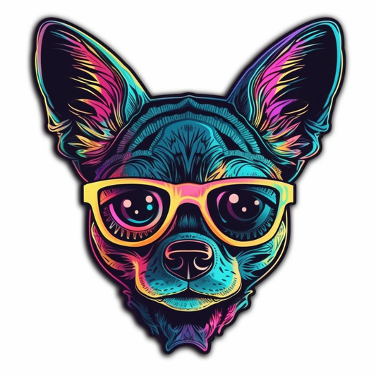 Chihuahua Dog Vinyl Decal Sticker for Car, Laptop, Tumbler and more # 003708