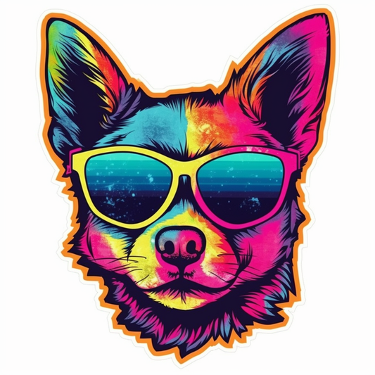 Chihuahua Dog Vinyl Decal Sticker for Car, Laptop, Tumbler and more # 003710