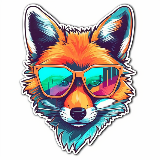Fox Vinyl Decal Sticker for Car, Laptop, Tumbler and more # 00420