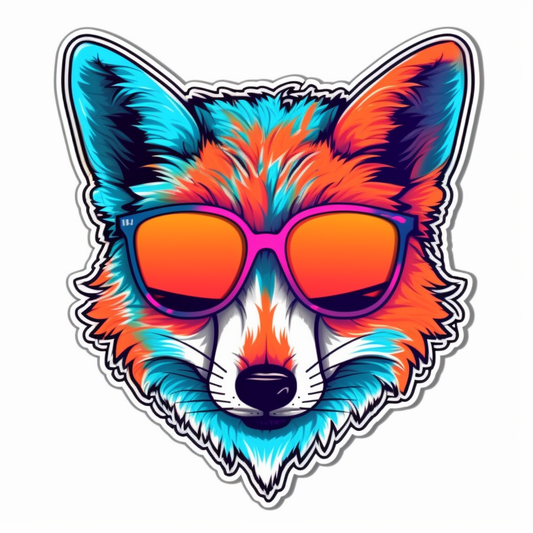Fox Vinyl Decal Sticker for Car, Laptop, Tumbler and more # 00406