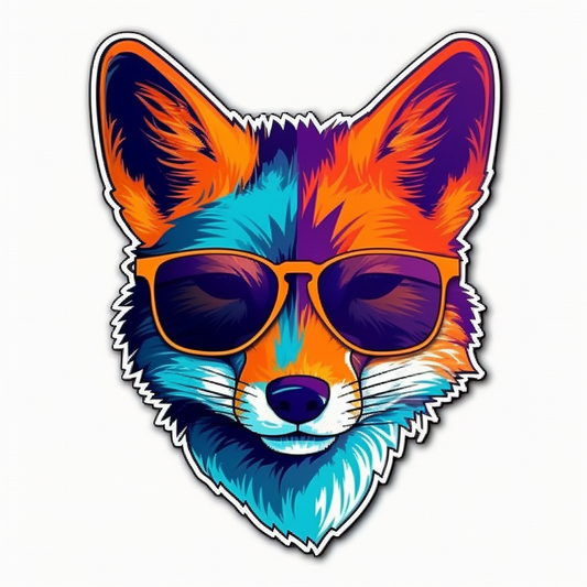 Fox Vinyl Decal Sticker for Car, Laptop, Tumbler and more # 00418
