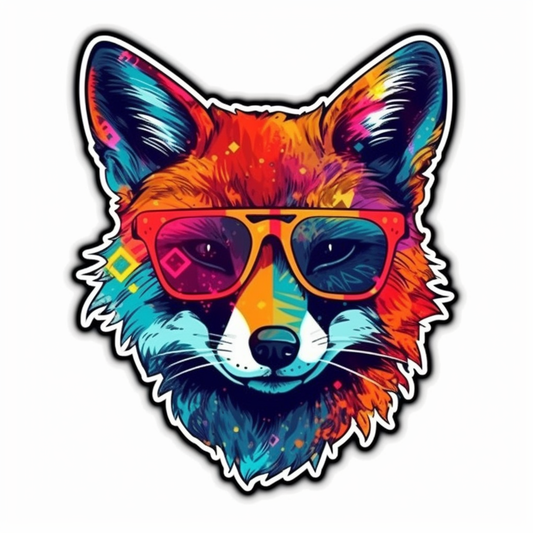 Fox Vinyl Decal Sticker for Car, Laptop, Tumbler and more # 00415