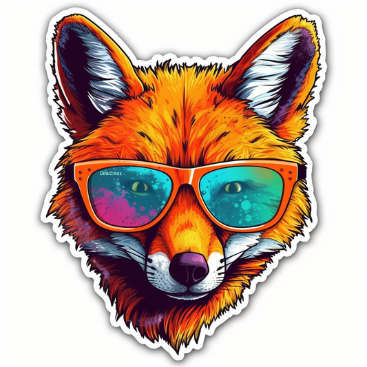 Fox Vinyl Decal Sticker for Car, Laptop, Tumbler and more # 00432