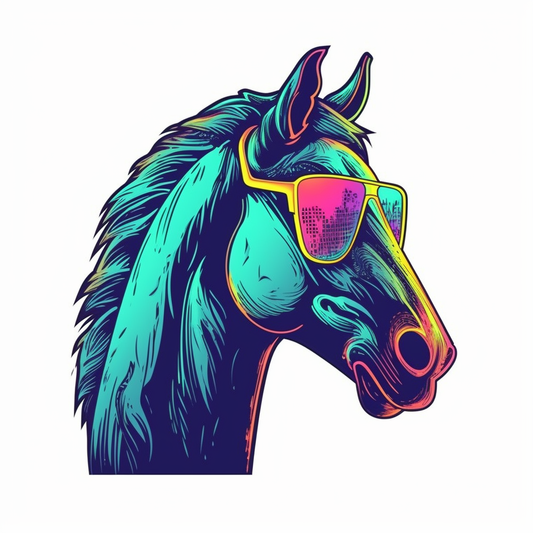 Horse Vinyl Decal Sticker for Car, Laptop, Tumbler and more # 00708