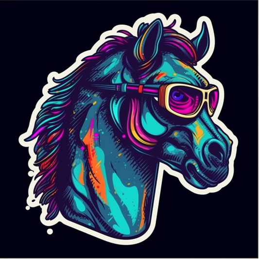 Horse Vinyl Decal Sticker for Car, Laptop, Tumbler and more # 00706