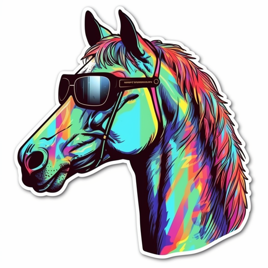 Horse Vinyl Decal Sticker for Car, Laptop, Tumbler and more # 00705